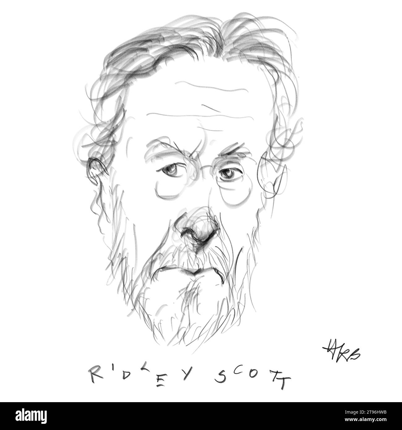 Portrait of the Filmmaker Ridley Scott Stock Photo