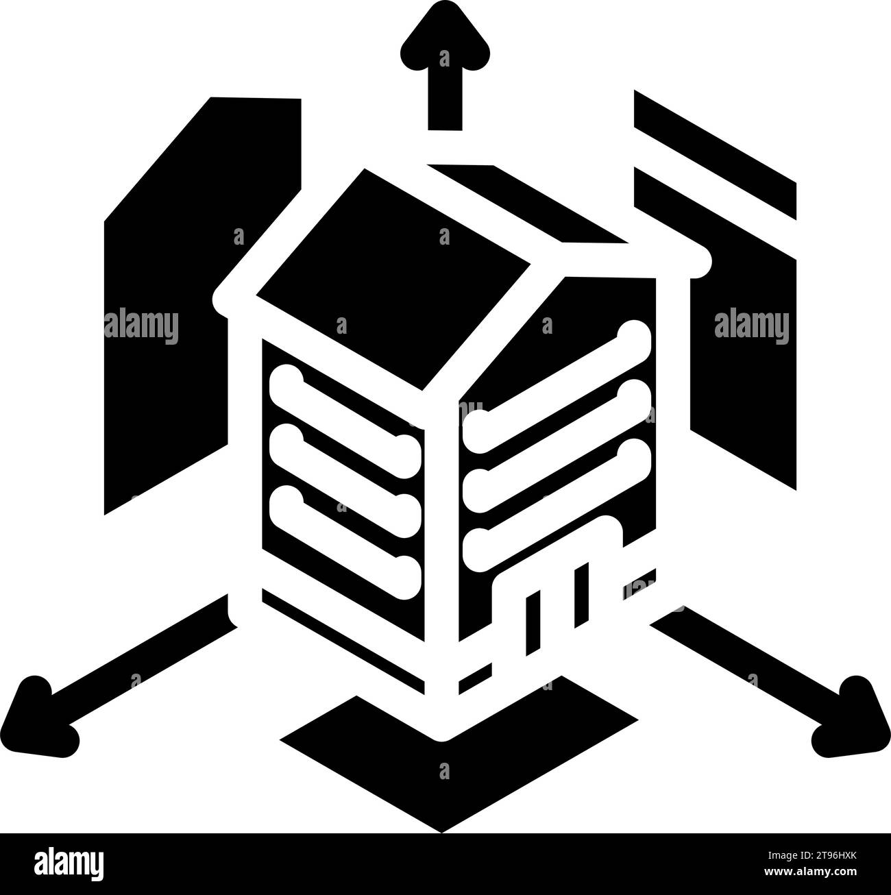 orthographic projections architectural drafter glyph icon vector ...