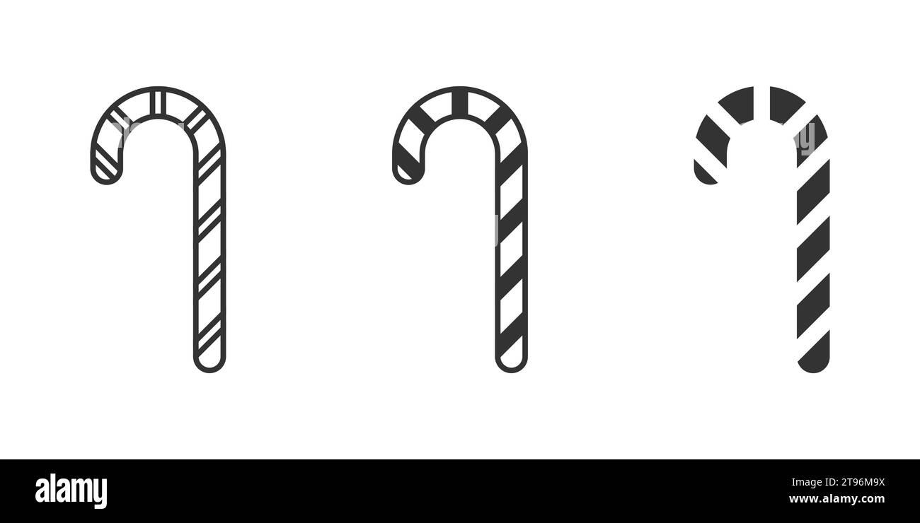 Christmas candy cane icon. Vector illustration Stock Vector Image & Art ...