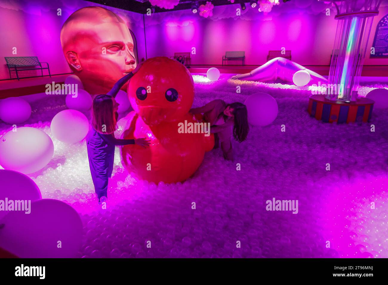 London UK 23 November 2023 Duck Bath, In this multi-sensory experience