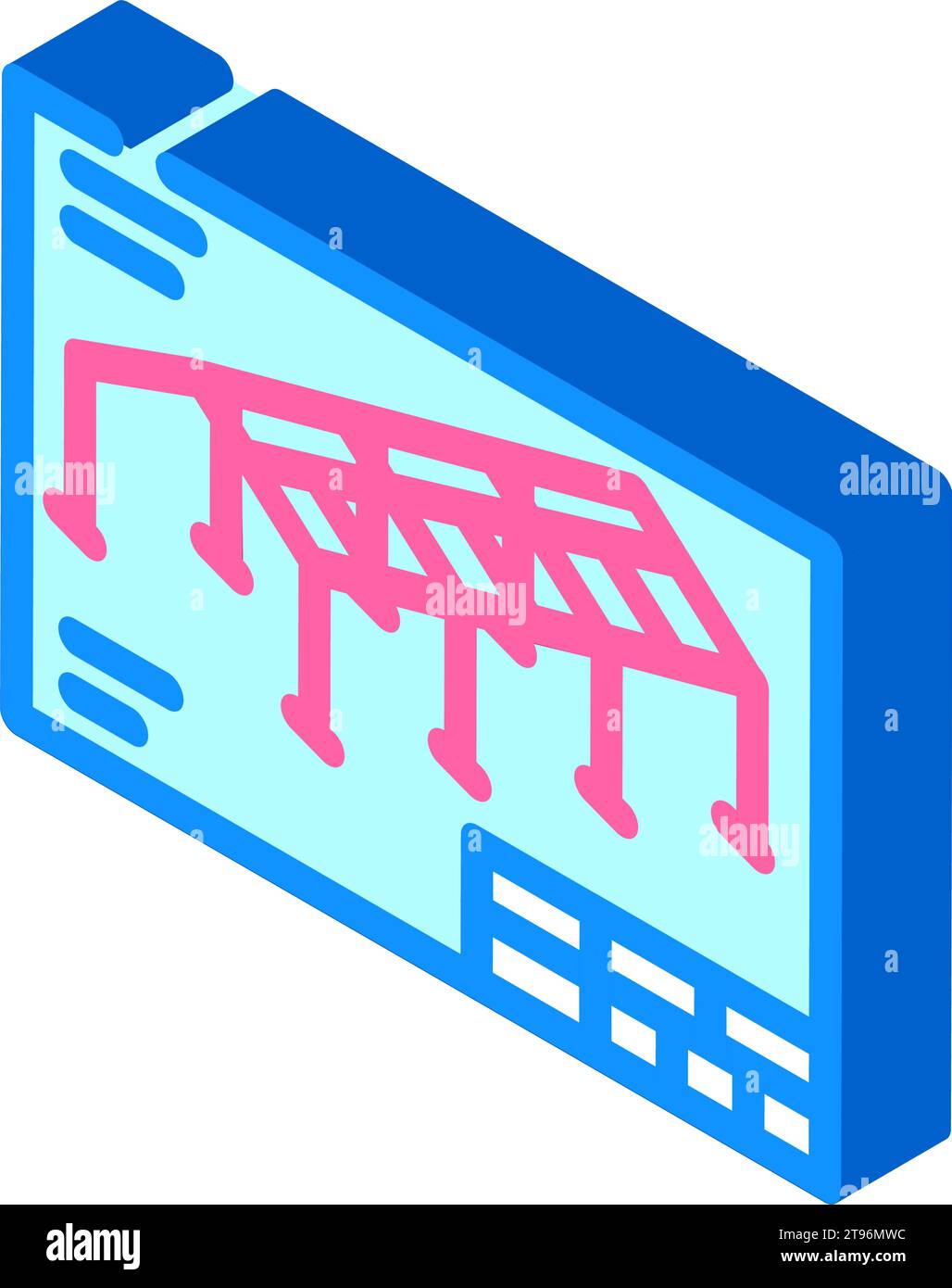 structural drafting architectural drafter isometric icon vector ...