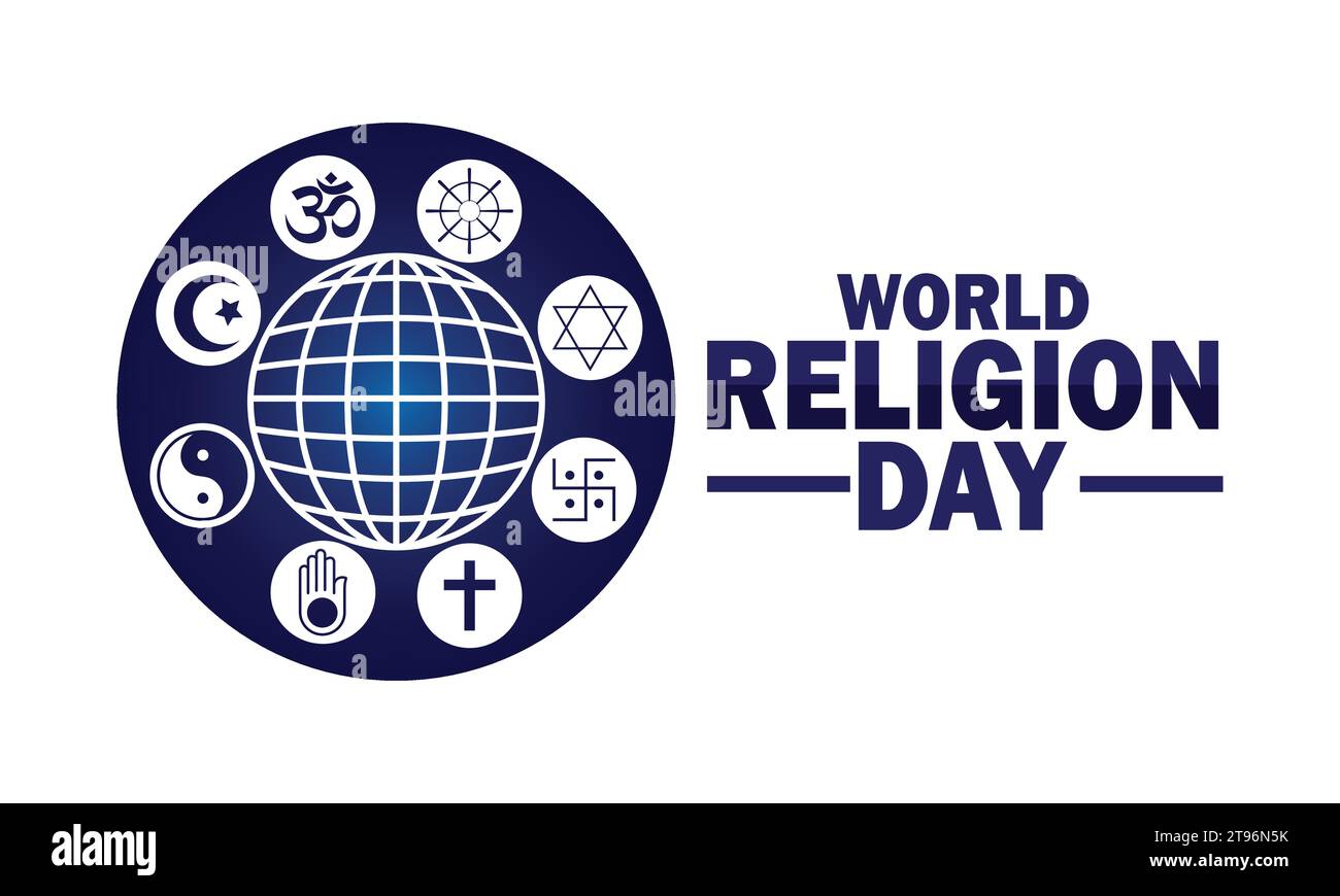 World Religion Day Vector illustration. Suitable for greeting card, poster and banner Stock Vector