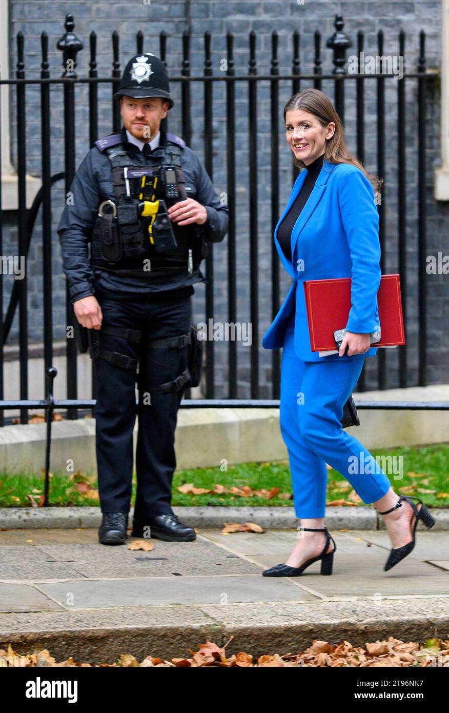 Michelle Donelan MP (Secretary of State for Science, Innovation and Technology) in Downing Street, 22nd November 2023 Stock Photo