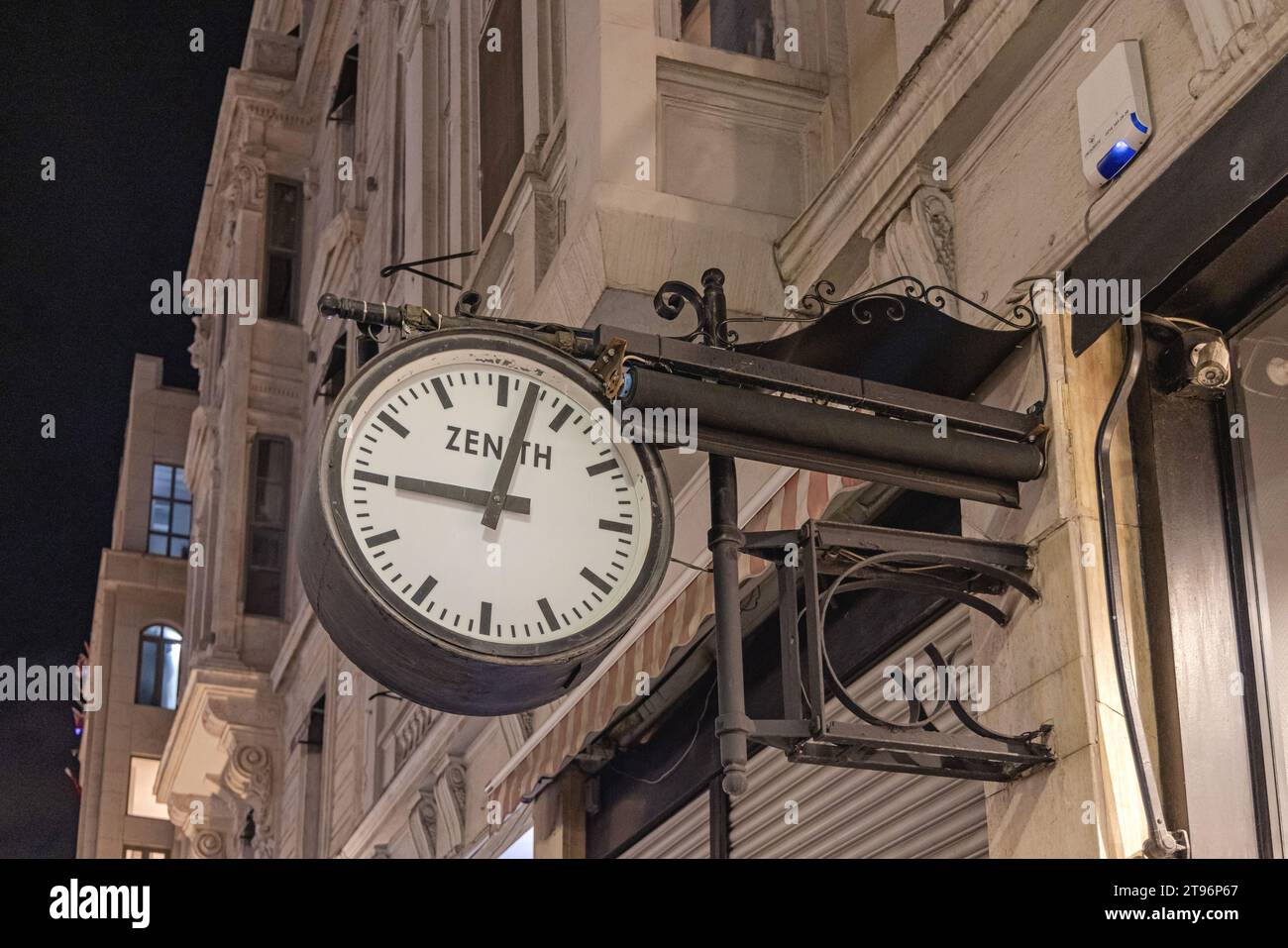 Istanbul, Turkey October 17, 2023 Swiss Clock Maker Zenith Large