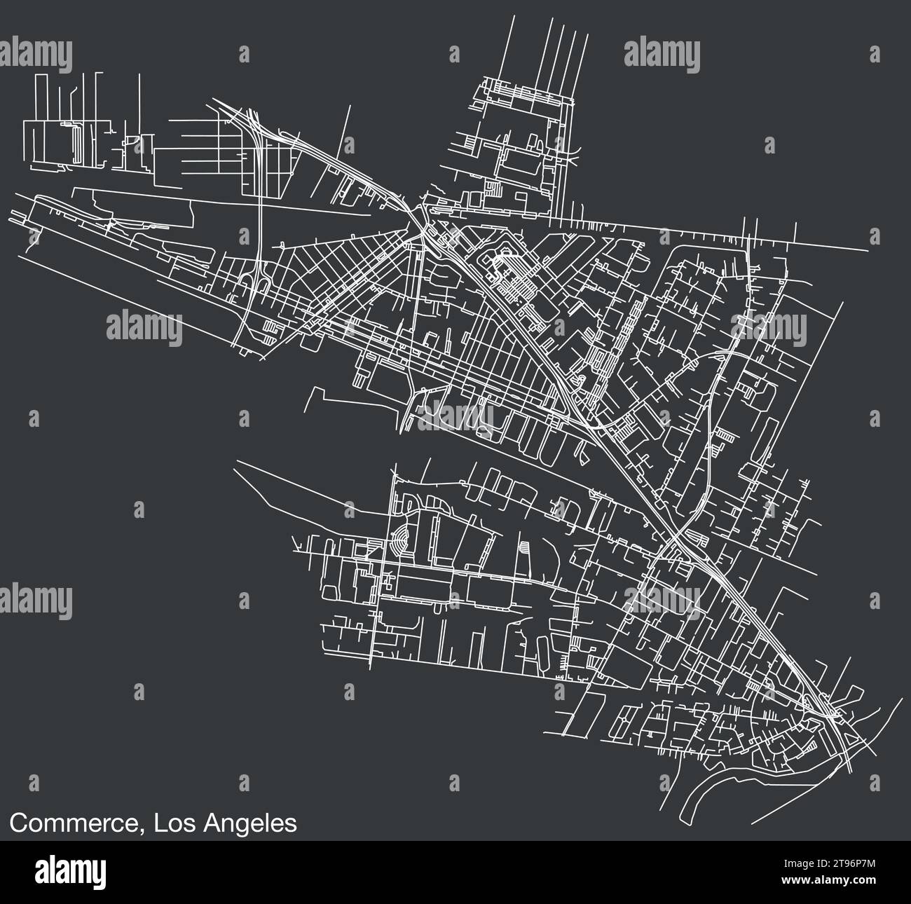 Map of commerce hires stock photography and images Alamy