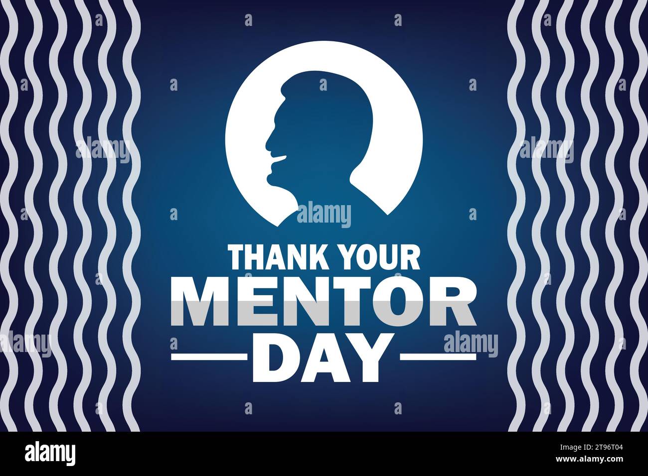 Thank Your Mentor Day Vector illustration. Holiday concept. Template for background, banner, card, poster with text inscription. Stock Vector