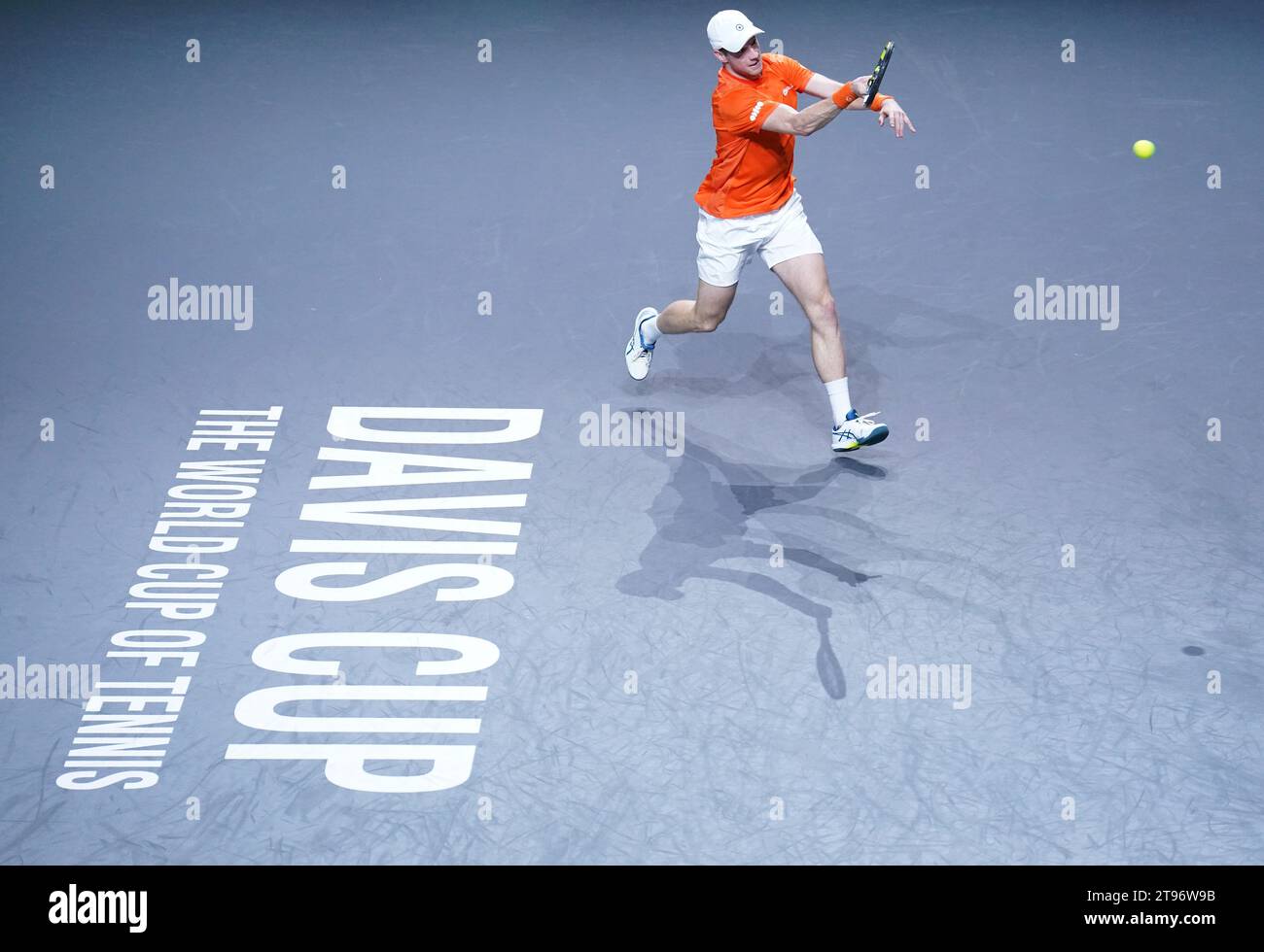 Netherlands' Botic van de Zandschulp during the 2023 Davis Cup quarter-final match at the Palacio de Deportes Jose Maria Martin Carpena in Malaga, Spain. Picture date: Thursday November 23, 2023. Stock Photo