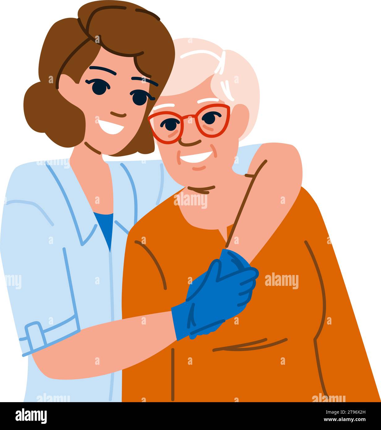 nurse home healthcare nursing vector Stock Vector Image & Art Alamy