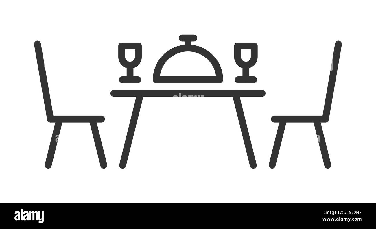 Dining table icon. Vector illustration Stock Vector Image & Art Alamy