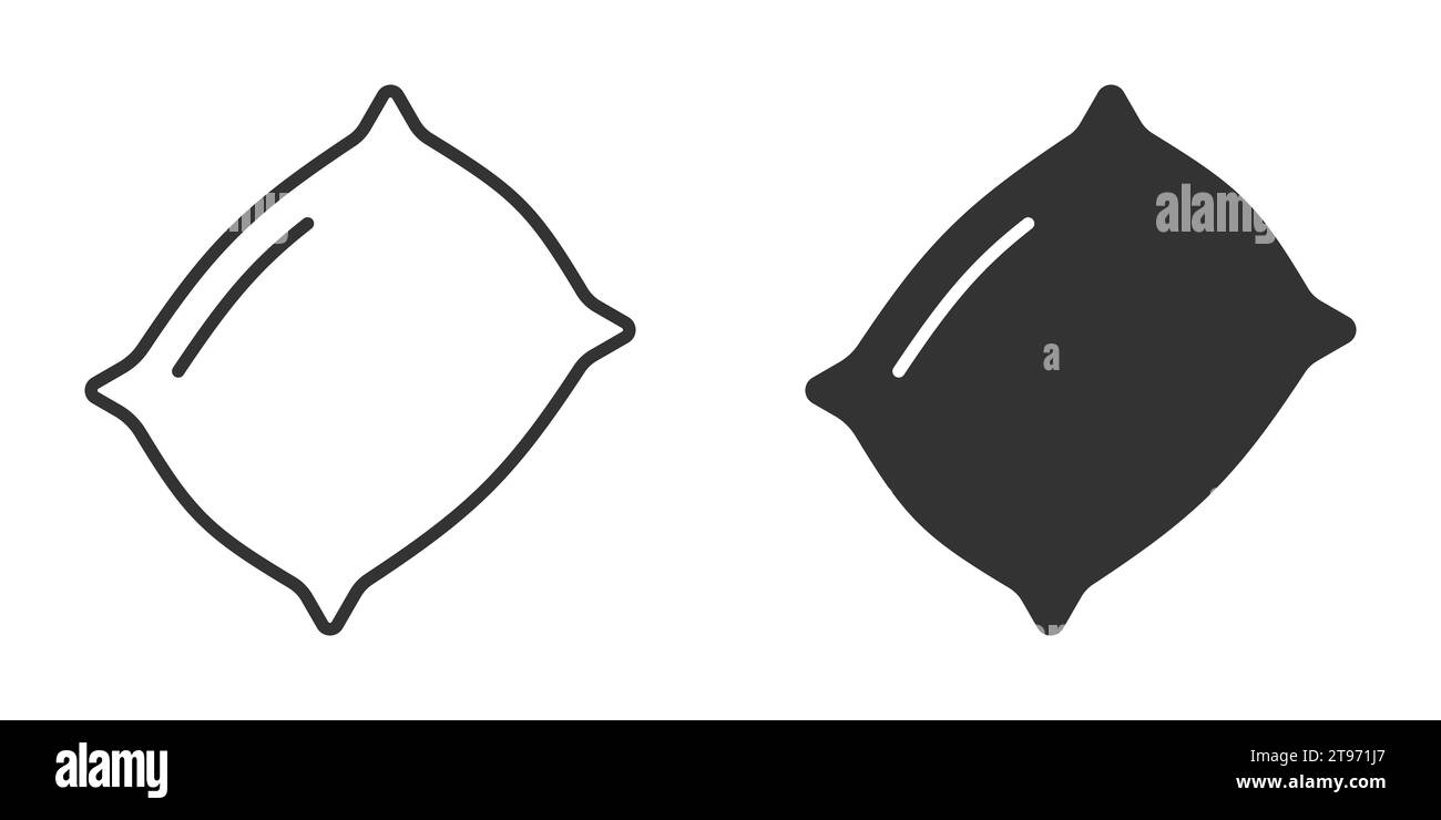 Pillow icon isolated on a white background. Vector illustration Stock ...