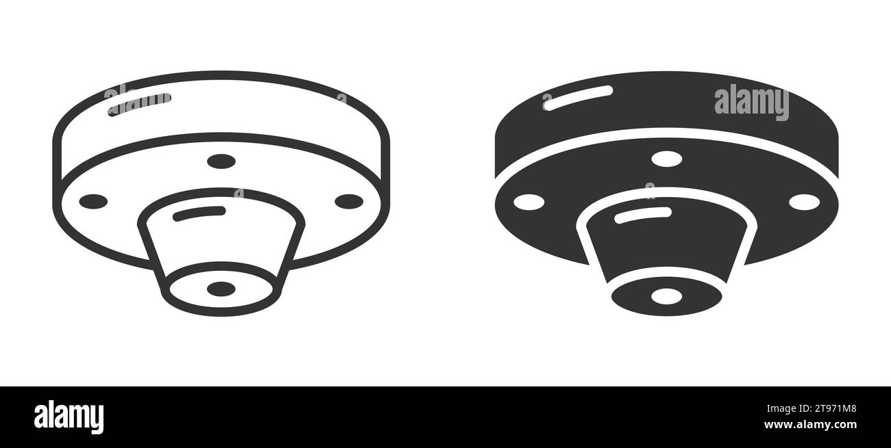 Smoke sensor icon. Vector illustration Stock Vector
