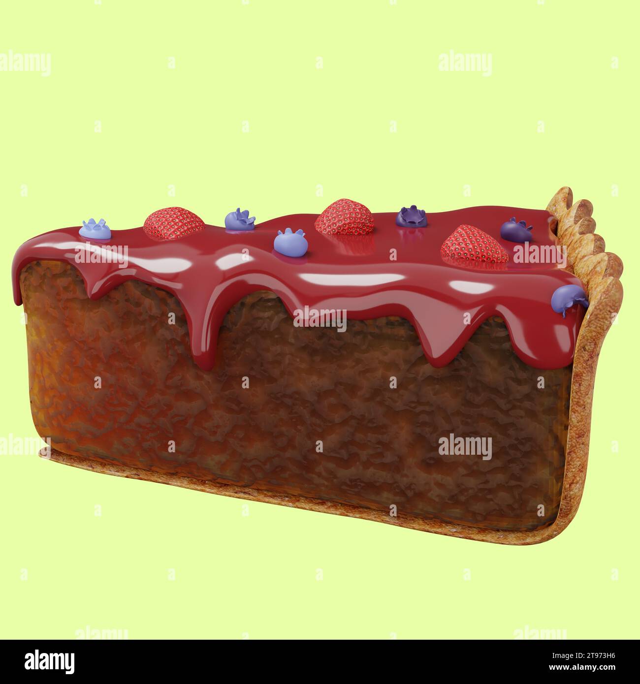 A symphony of berries atop a moist cake, delivering a burst of fruity 