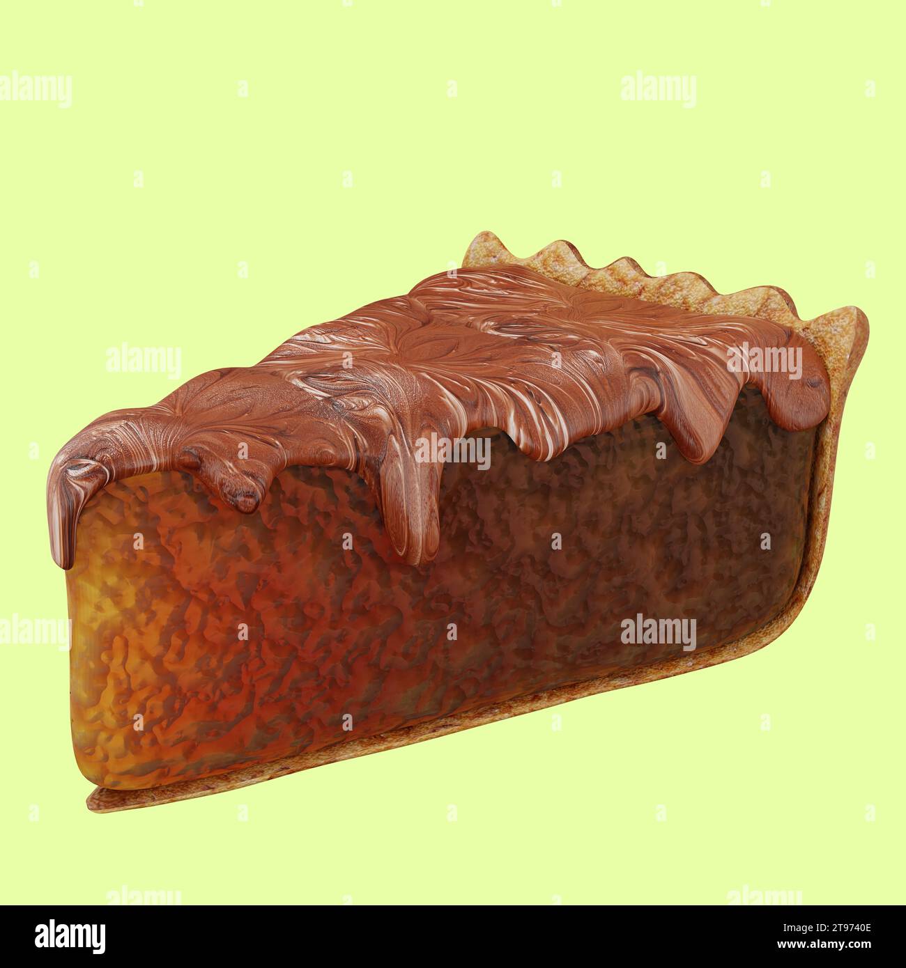 Decadent Brownie: Fudgy perfection with a melt-in-your-mouth texture, a chocolate lover's dream. Stock Photo