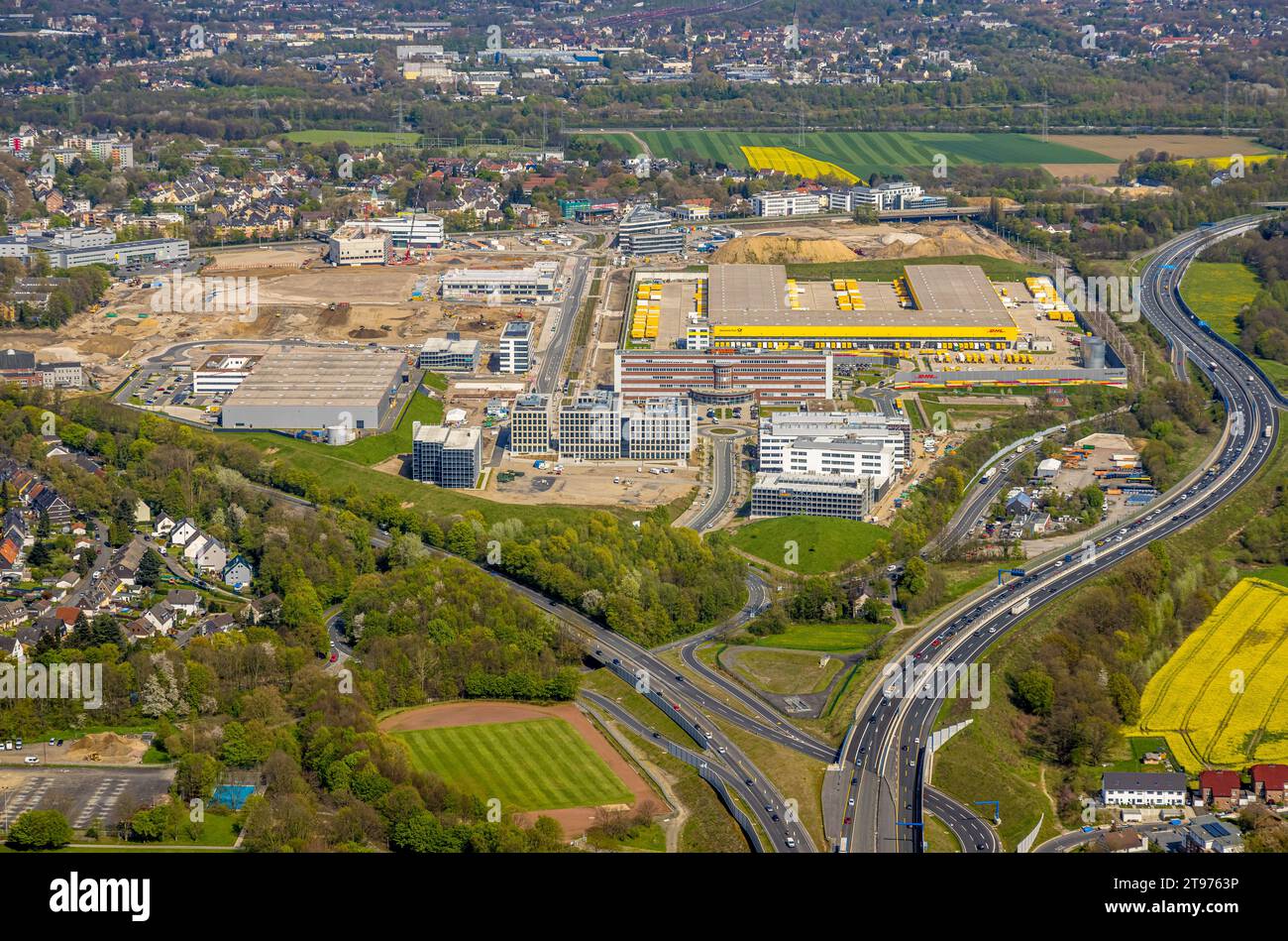 Aerial view, Mark 51/7 construction site, new science and technology