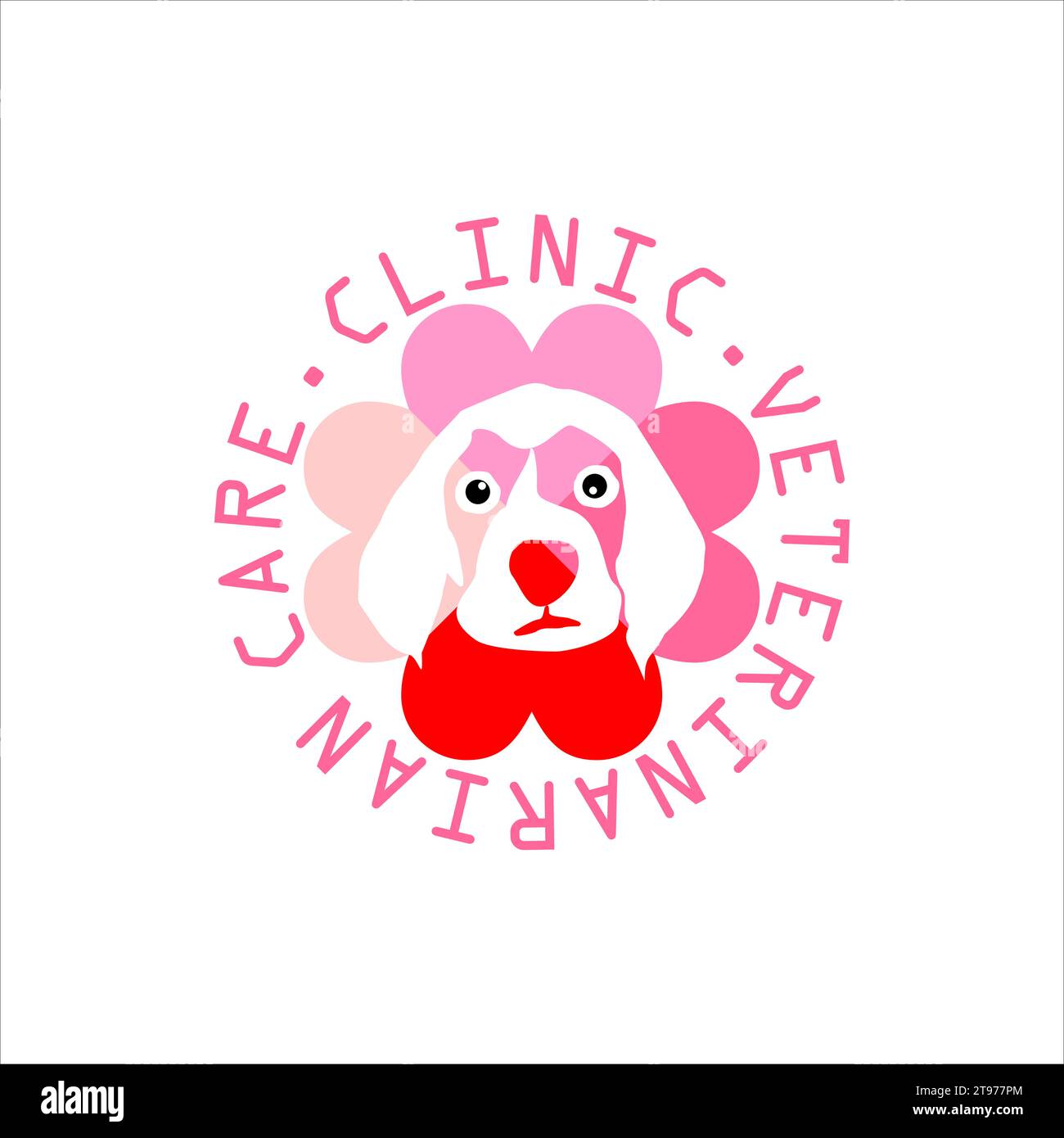 Veterinary and pet shop logo vector design Stock Vector