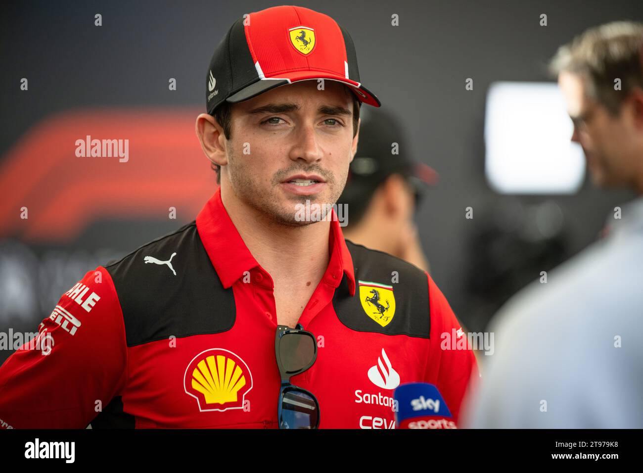 ABU DHABI,UAE. 23RD NOV 2023. CHARLES LECLERC (FERRARI).  AHMAD ALSHEHAB/Alamy Live News Stock Photo