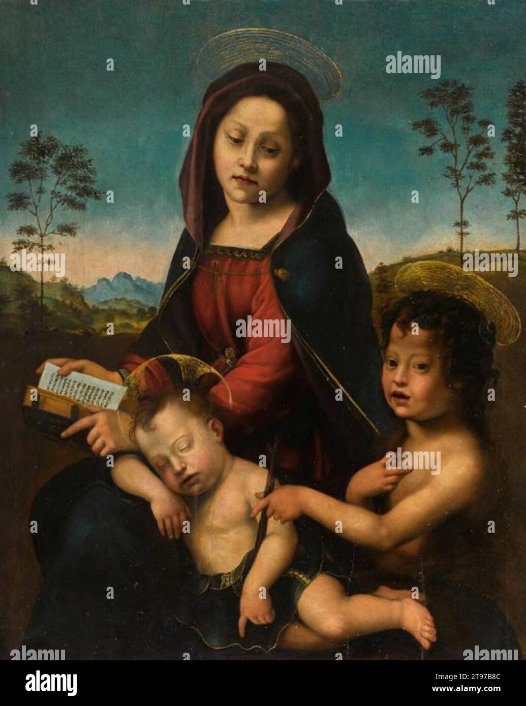 Virgin and Child with St John the Baptist c. 1538 by Giuliano ...