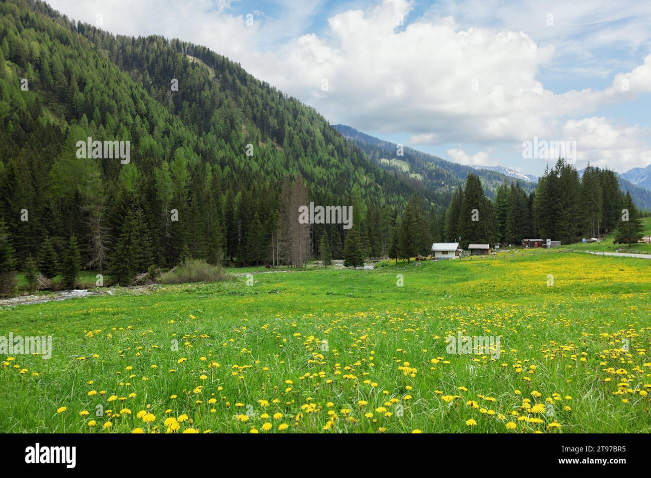 mesmerizing mountain scenery in the region of Trento Italy Stock Photo