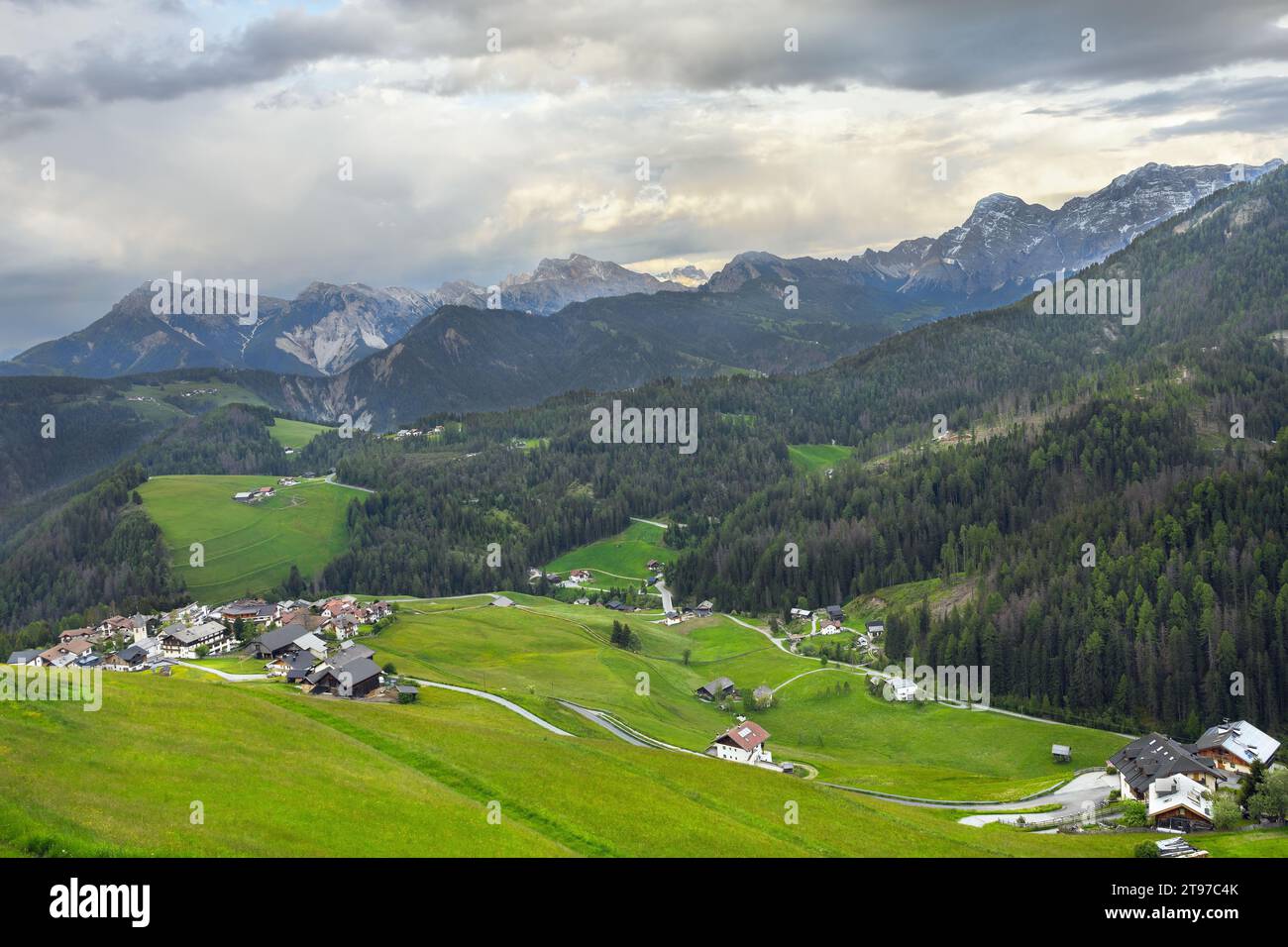 beautiful landscape in the Dolomites Italy Stock Photo