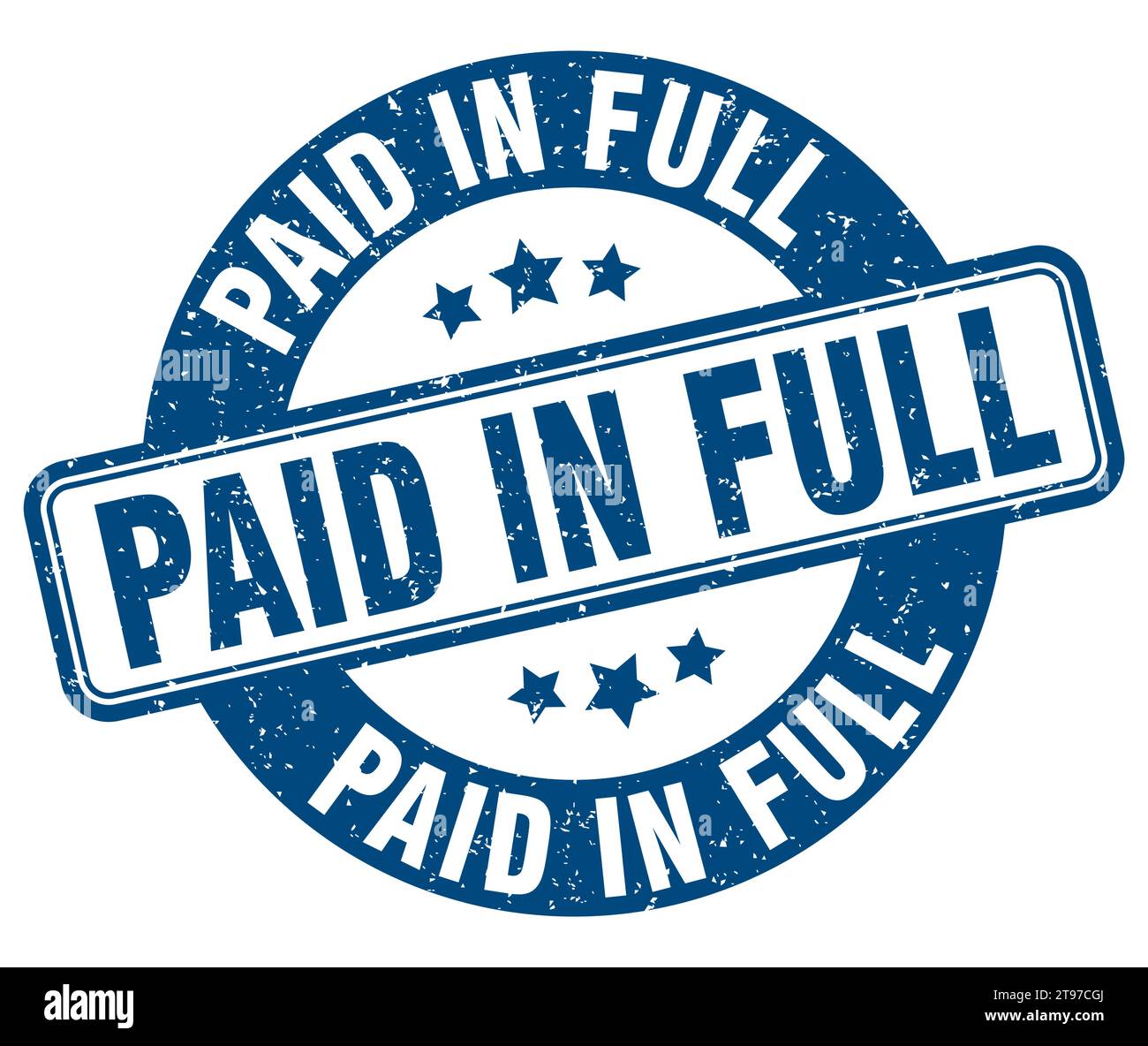 paid in full stamp. paid in full sign. round grunge label Stock Vector ...