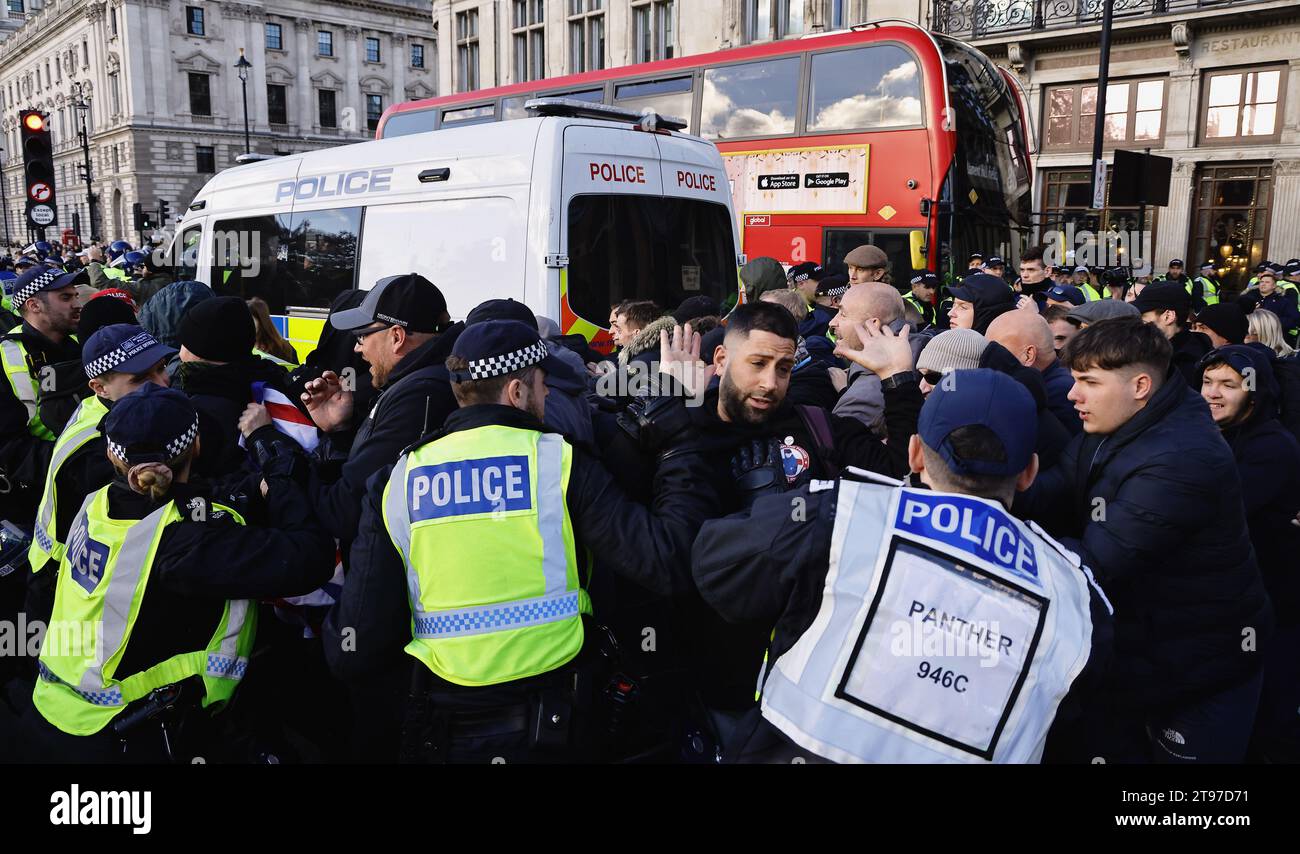 England, London, Parliament Square, Riot police and public order police