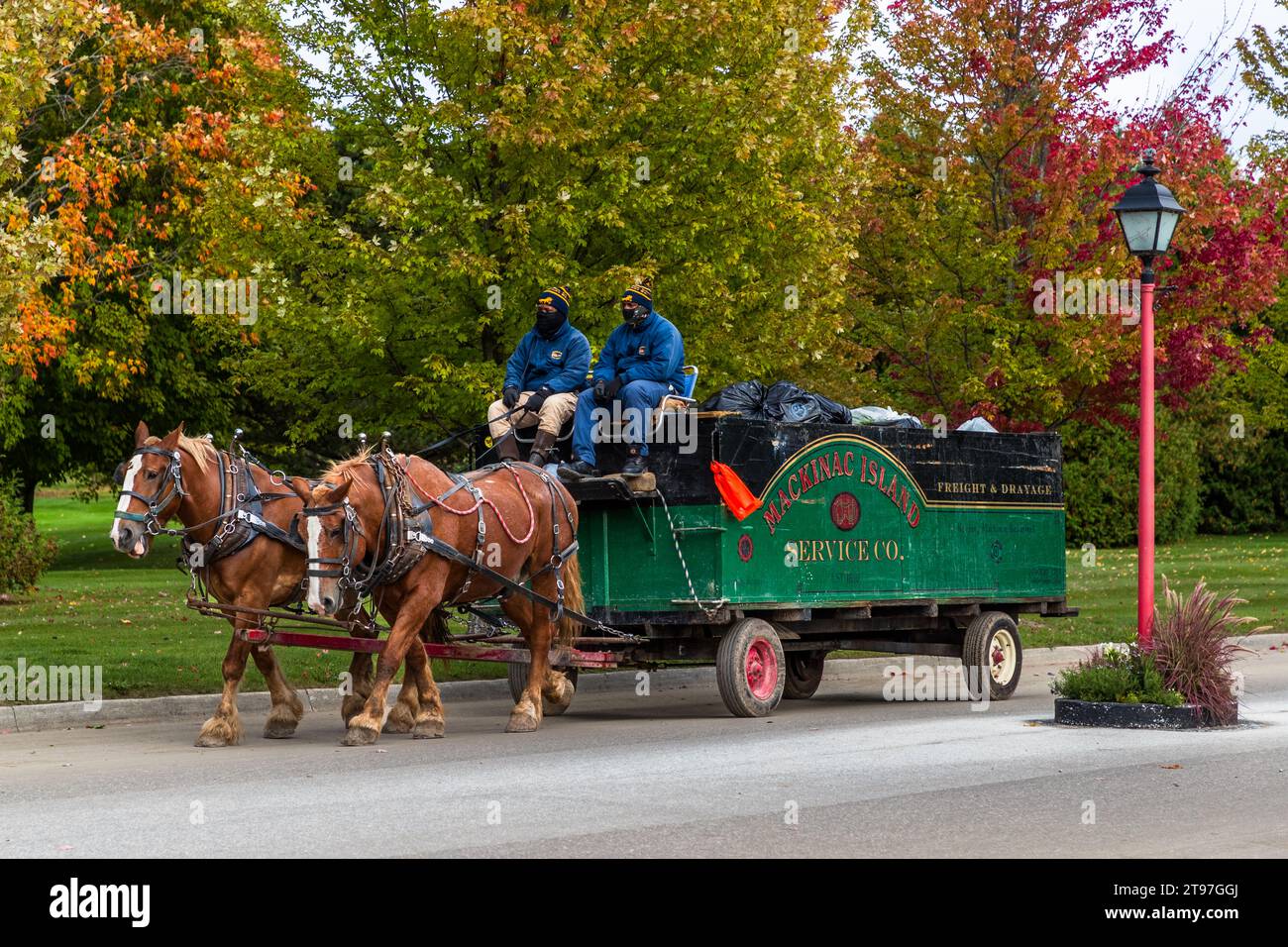 Motor vehicles are not permitted on Mackinac Island. That is why