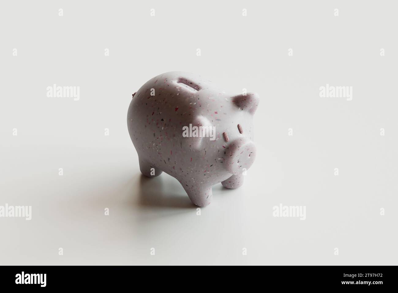 3d render of piggy bank over white background Stock Photo - Alamy