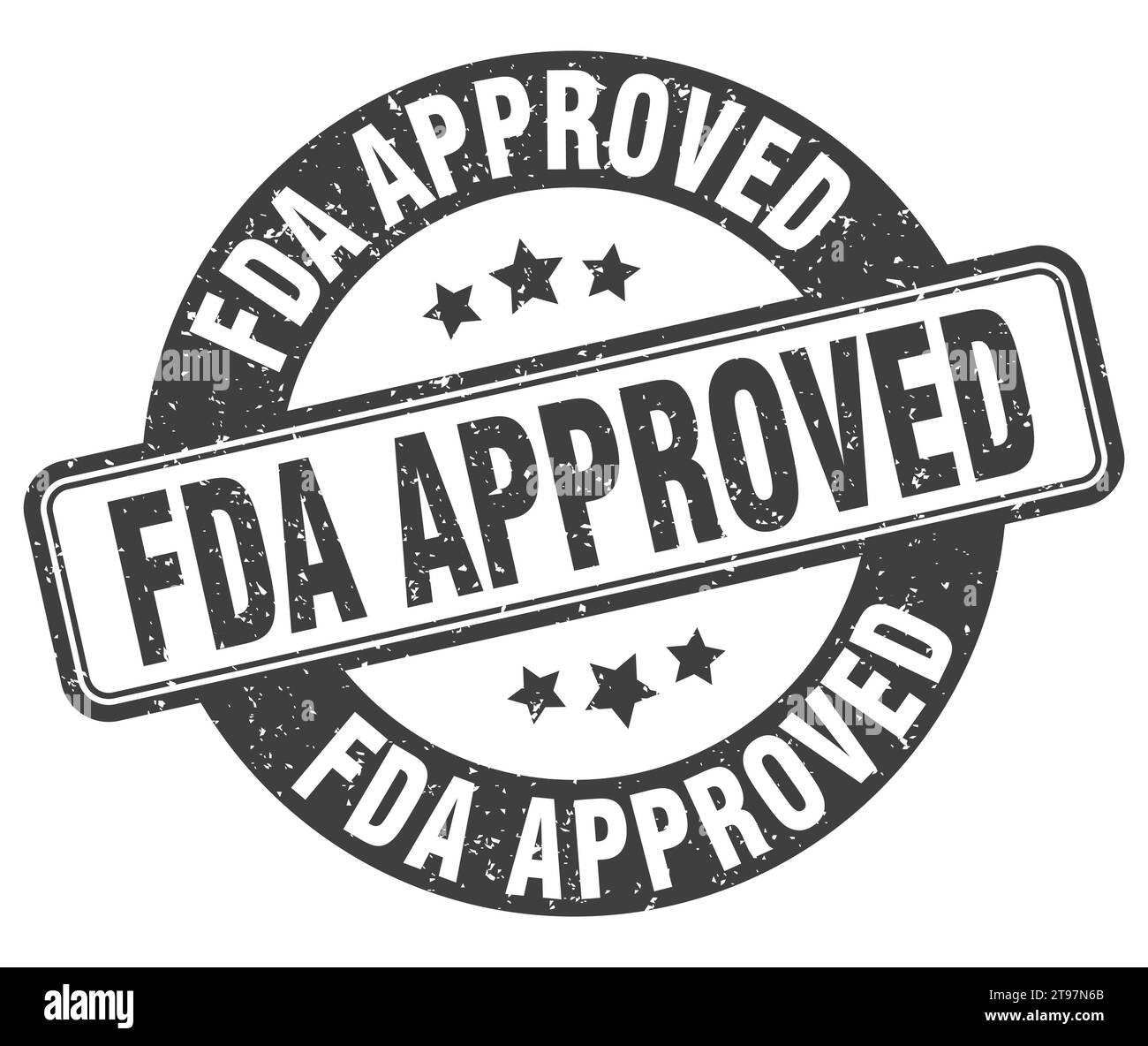 fda approved stamp. fda approved sign. round grunge label Stock Vector ...