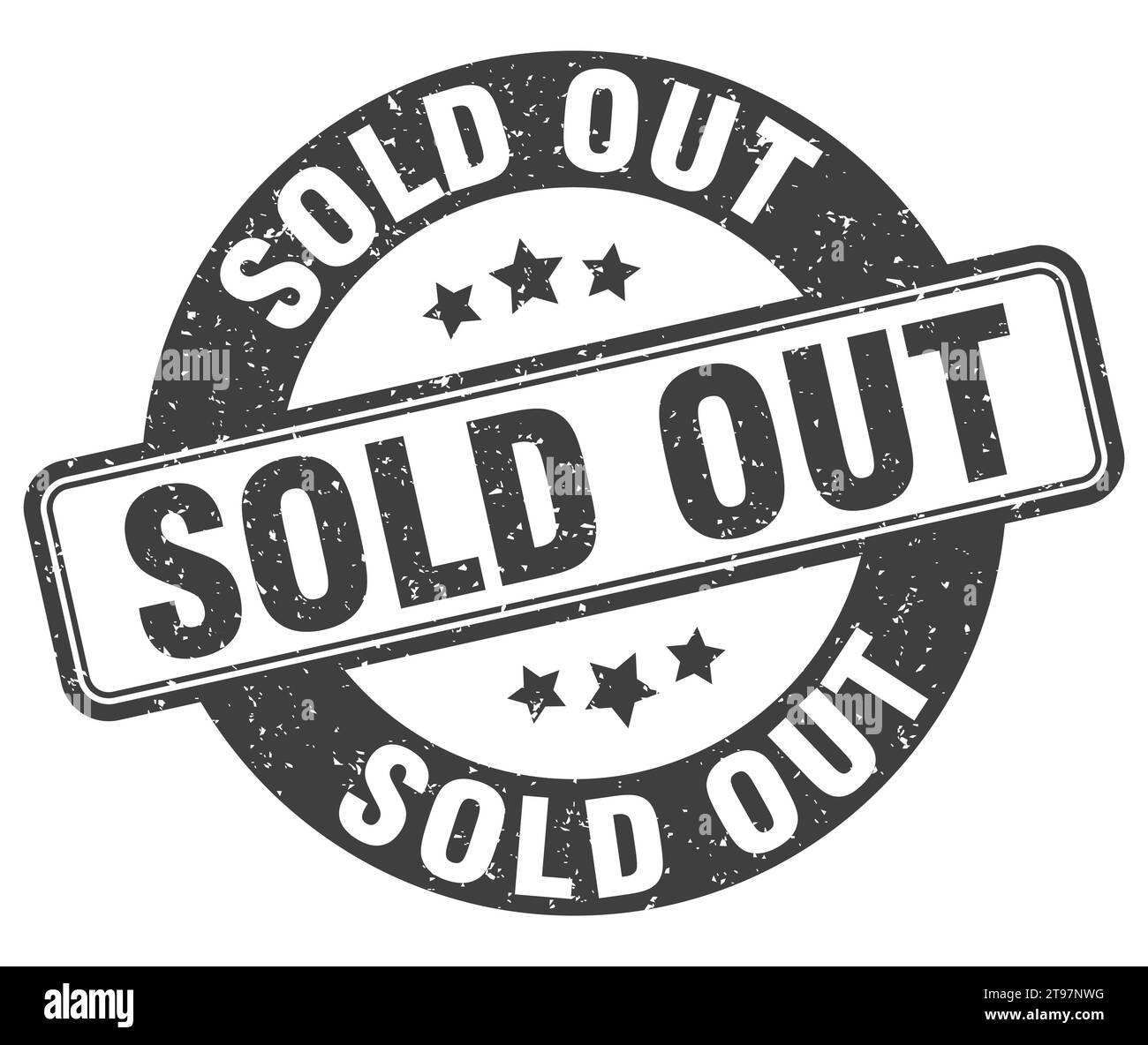 sold out stamp. sold out sign. round grunge label Stock Vector Image ...