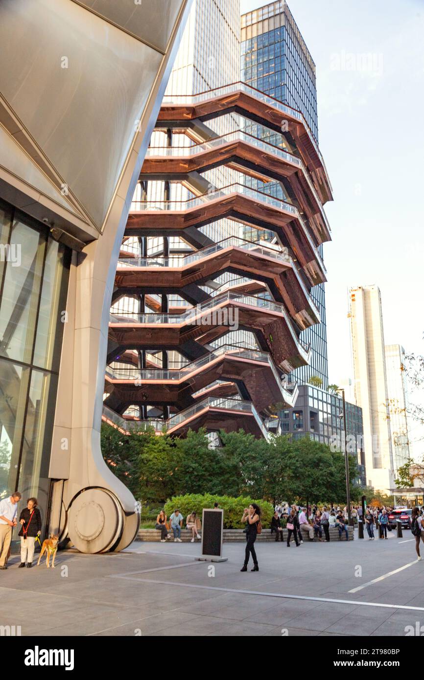 The Vessel, Hudson Yards, New York City, United States of America Stock