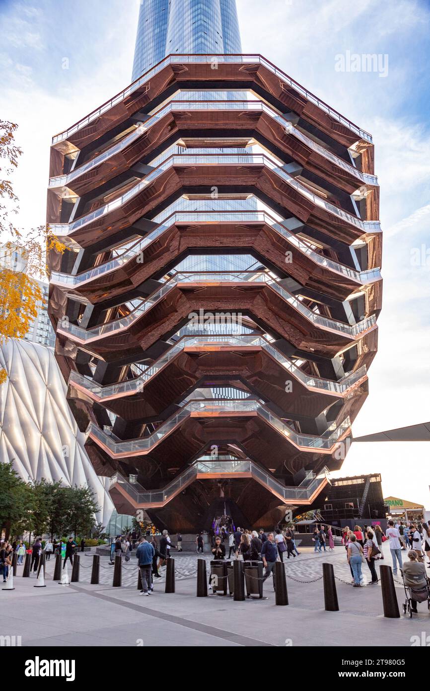 The Vessel, Hudson Yards, New York City, United States of America Stock