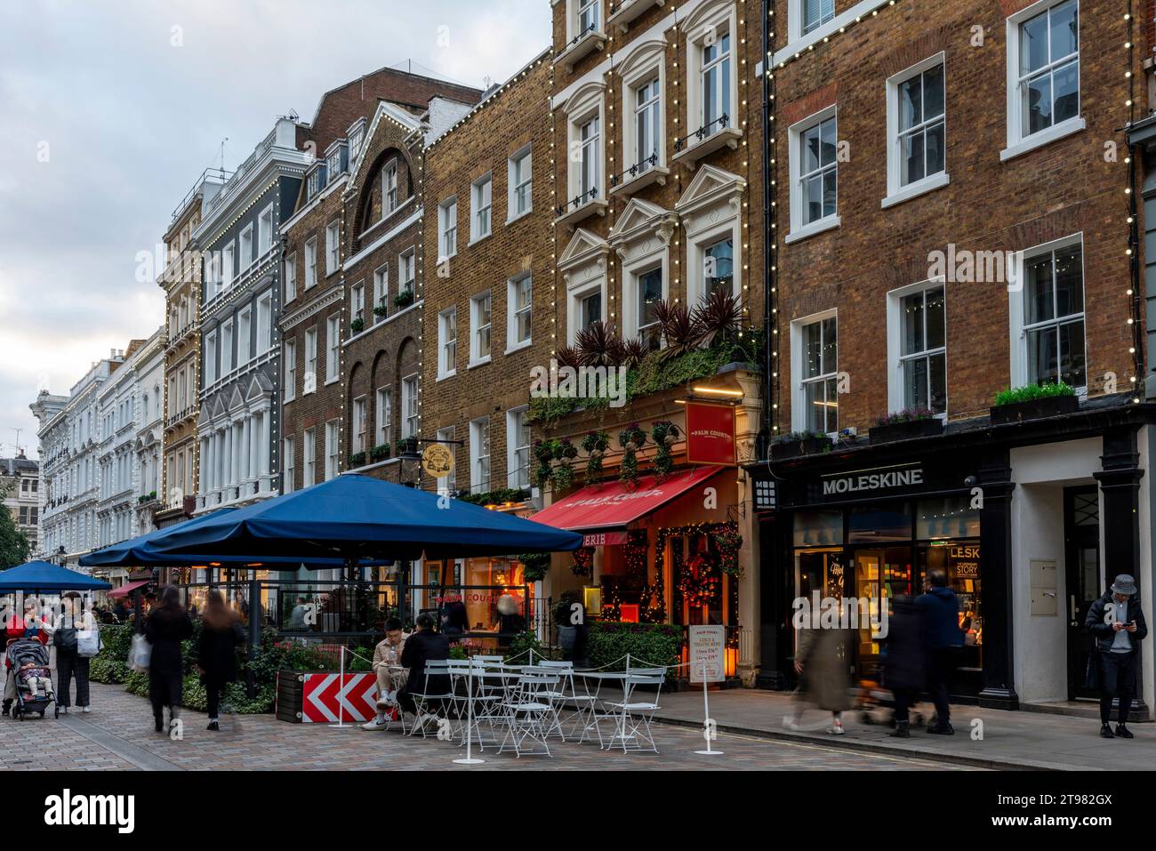 Exclusive Shops and Cafes In King Street, Covent Garden, London, UK