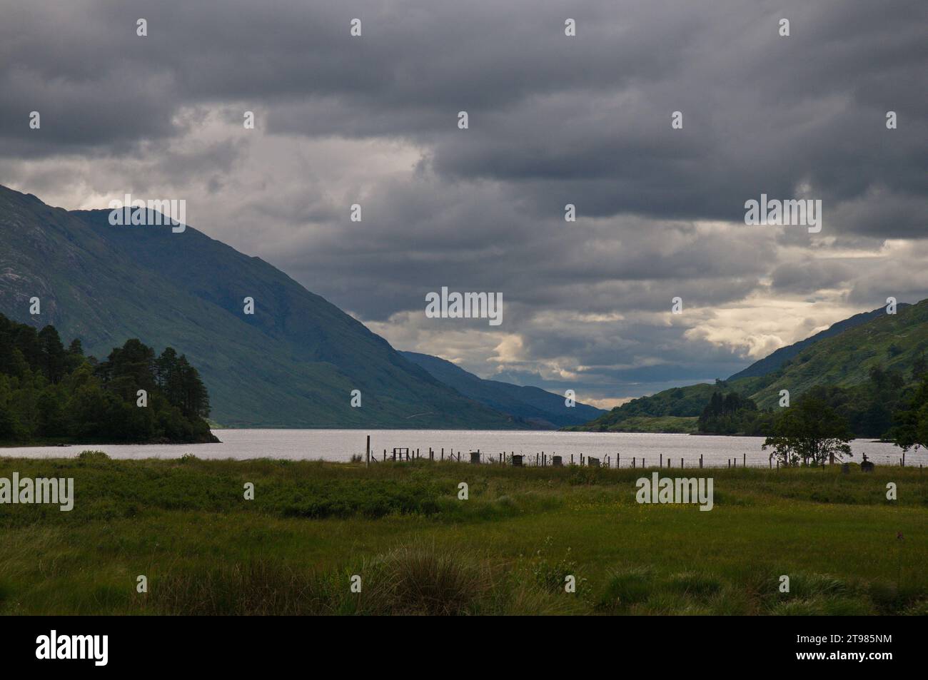 Scottish highlands landscape. Paisaje de las highlands de Escocia Stock Photo