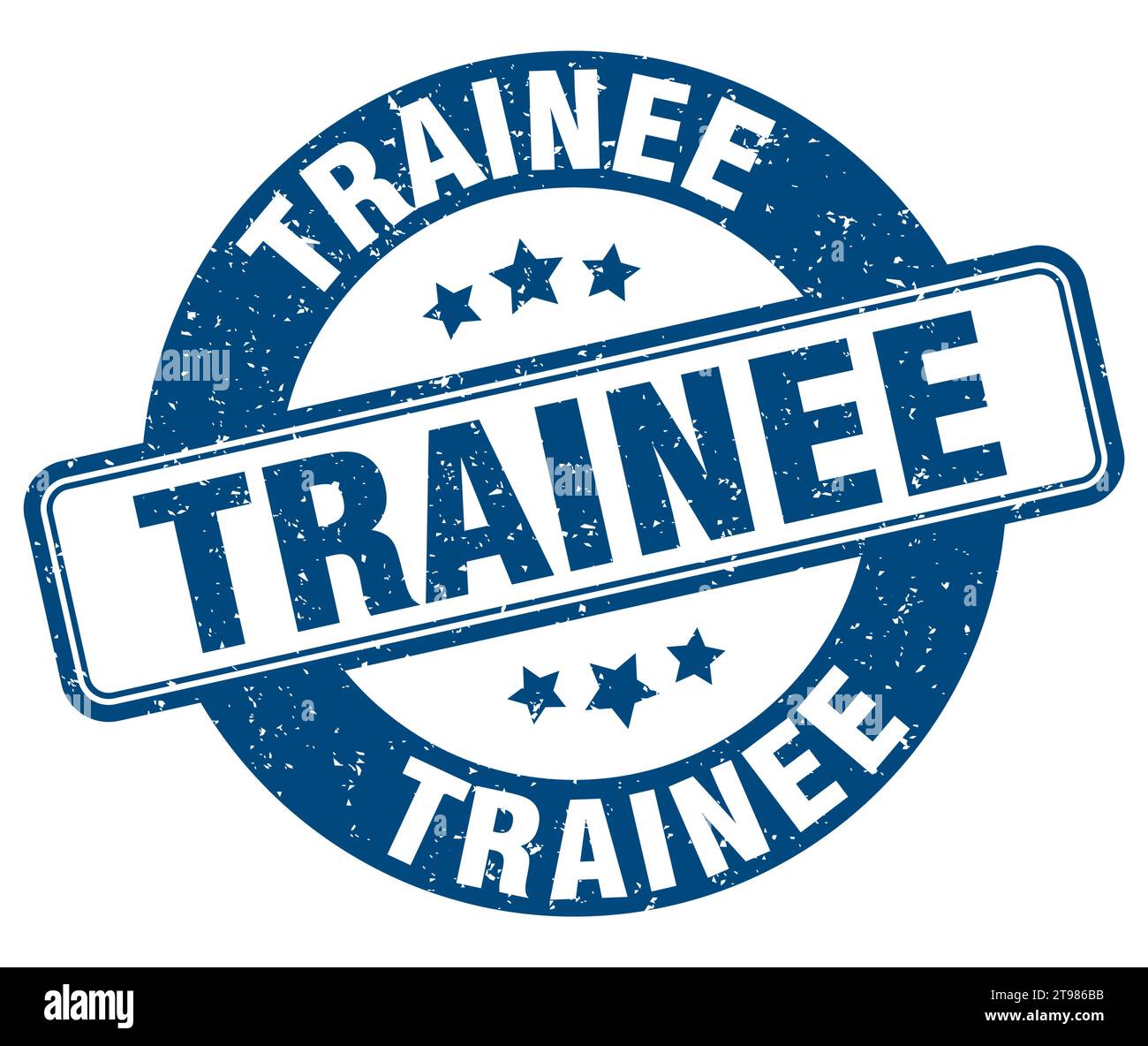 trainee stamp. trainee sign. round grunge label Stock Vector