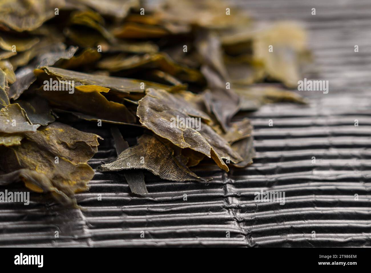 Japanese dried kombu seaweeds. Dehydrated Asian seafood ingredient Stock Photo Alamy