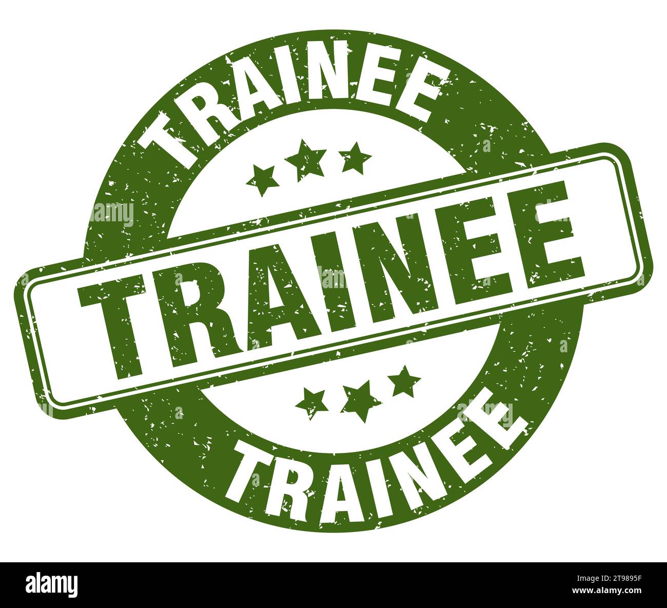 trainee stamp. trainee sign. round grunge label Stock Vector