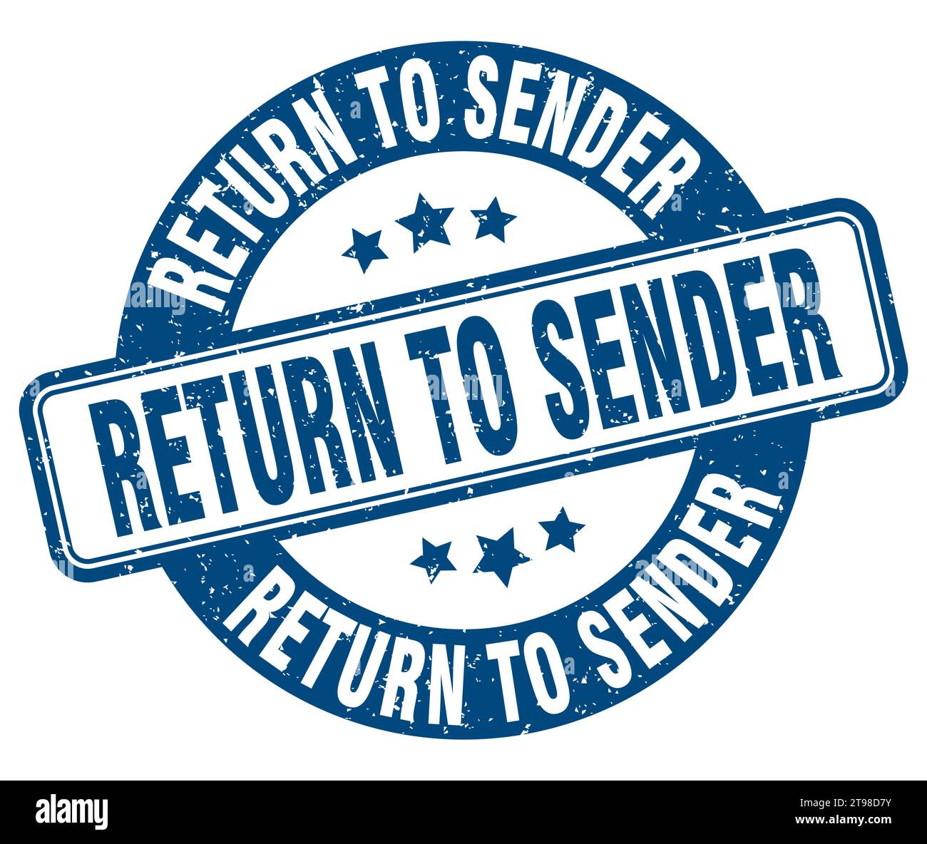 return to sender stamp. return to sender sign. round grunge label Stock ...