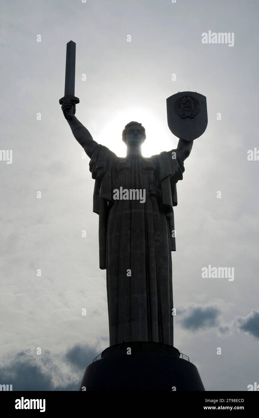 Mother Ukraine statue at the National Museum of the History of Ukraine in the Second World War in Kyiv, Ukraine Stock Photo