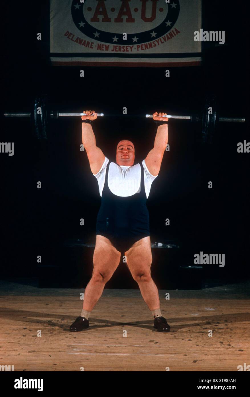 PHILADELPHIA, PA - JUNE, 1956: Weightlifter Paul Anderson (1932-1994