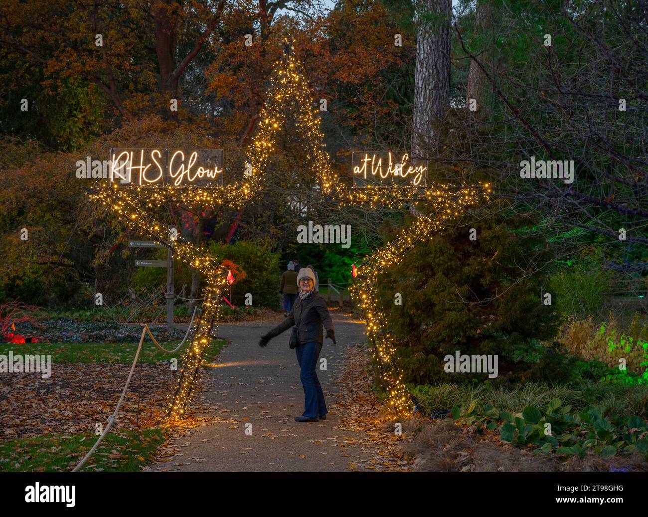 RHS Gardens Wisley, Surrey, UK. 23rd Nov, 2023. Magical preview evening
