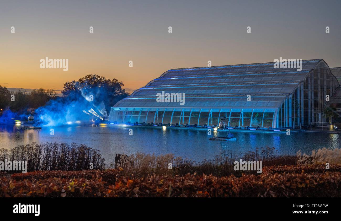 RHS Gardens Wisley, Surrey, UK. 23rd Nov, 2023. Magical preview evening