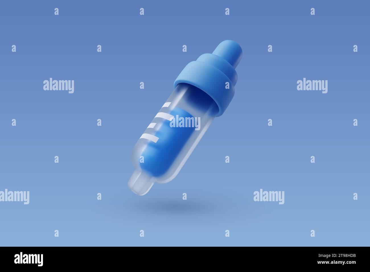 3d Vector Dropper bottle, Scientific technology and chemistry Concept