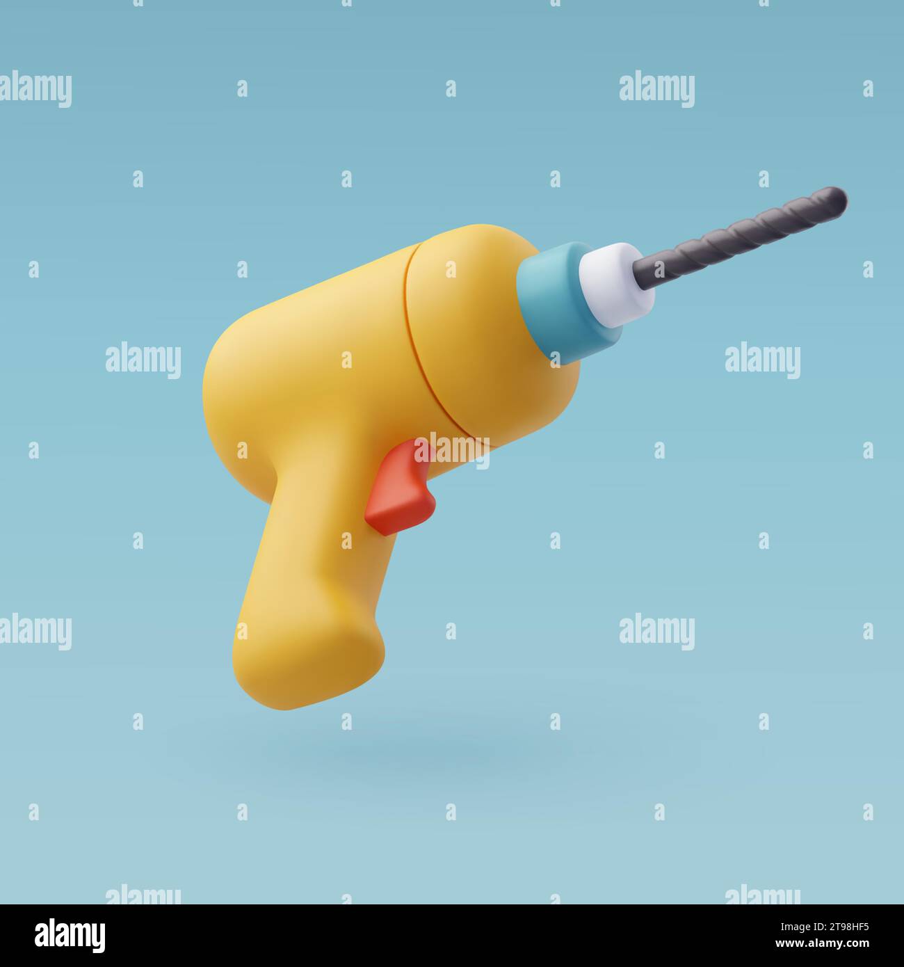 3d Vector Drill and Screw Driver Gun, Drilling Machine Icon for  Design. Eps 10 Vector Stock