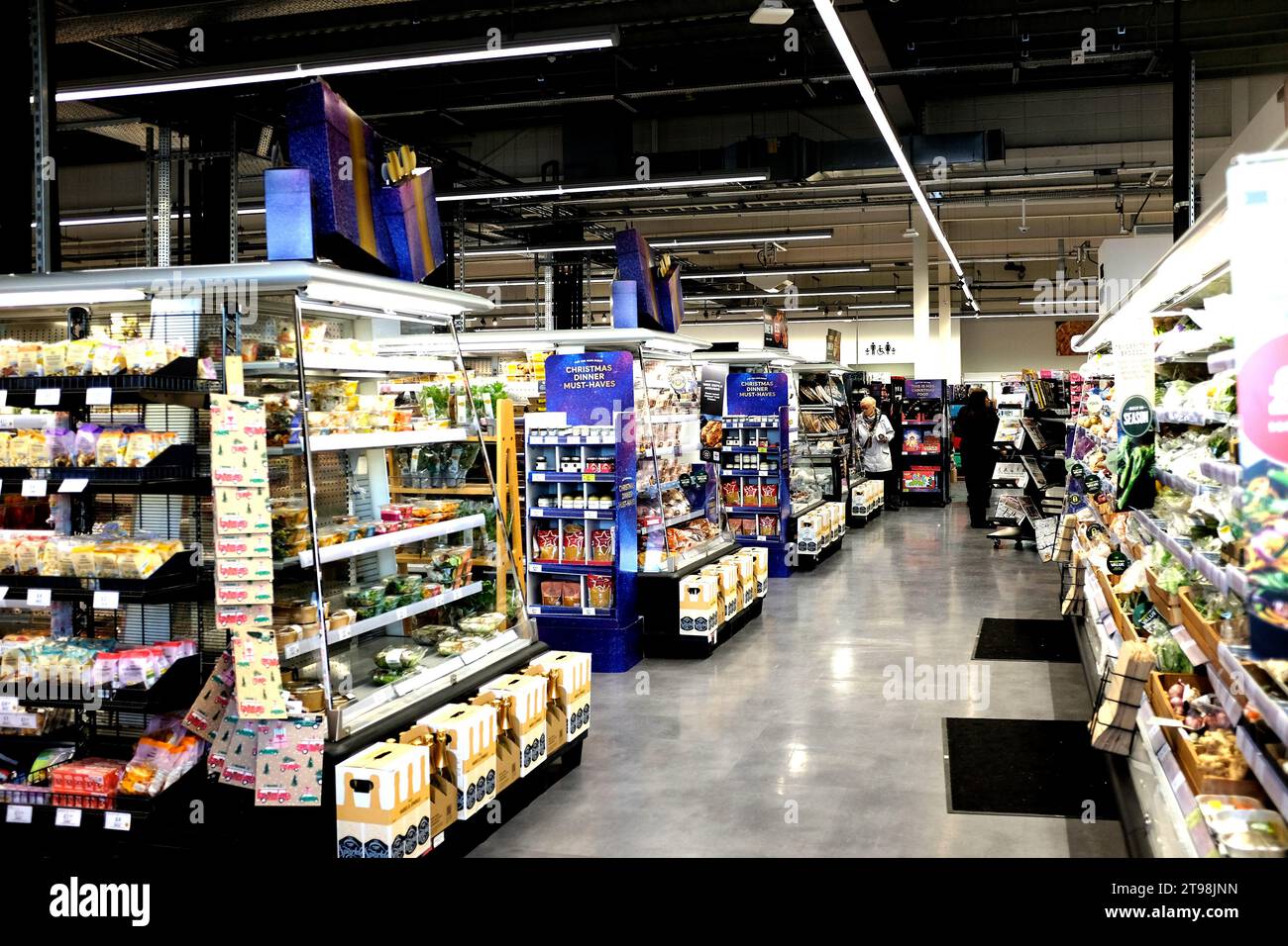 marks & spencer plc supermarket,whitstable town,kent,uk Stock Photo