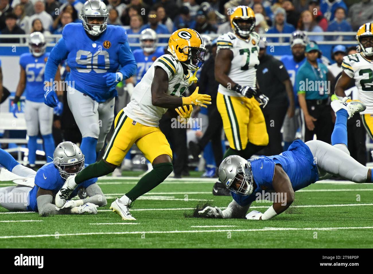 DETROIT, MI NOVEMBER 23 Green Bay Packers WR Jayden Reed (11