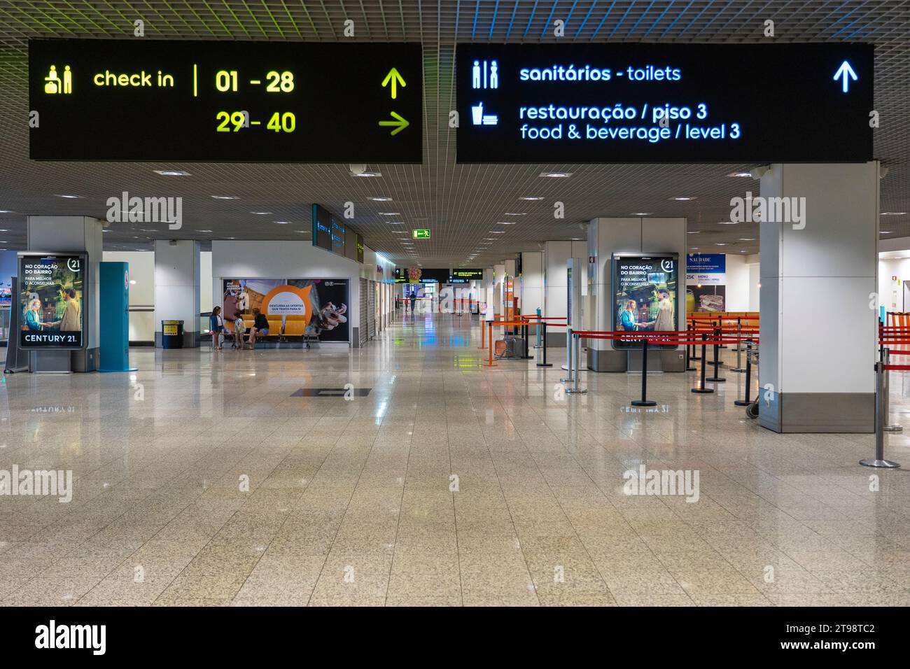 interior of the Cristiano Ronaldo airport on the island of Madeira-funchal-portugal, 09 09 2023 Stock Photo