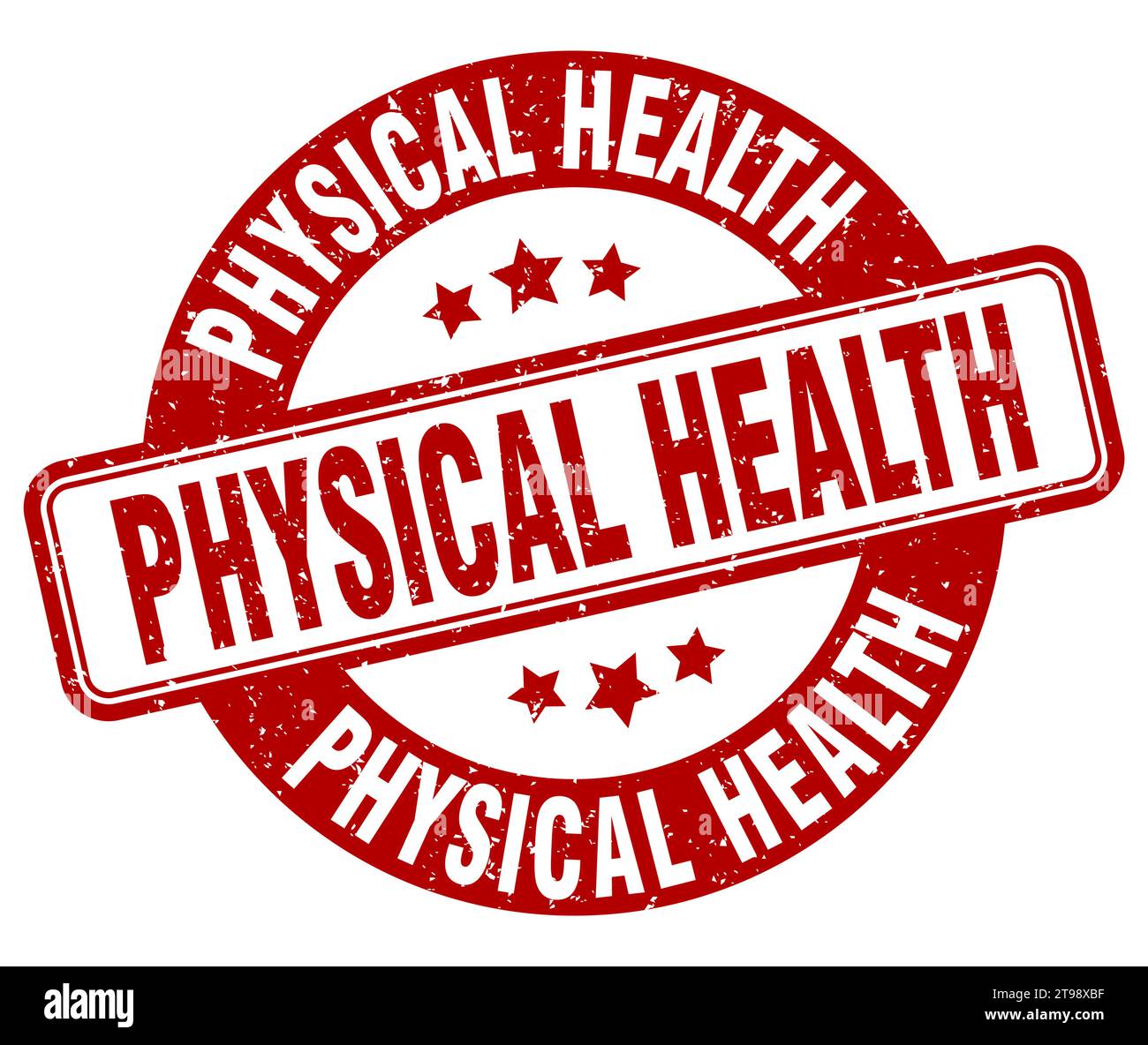 physical health stamp. physical health sign. round grunge label Stock ...