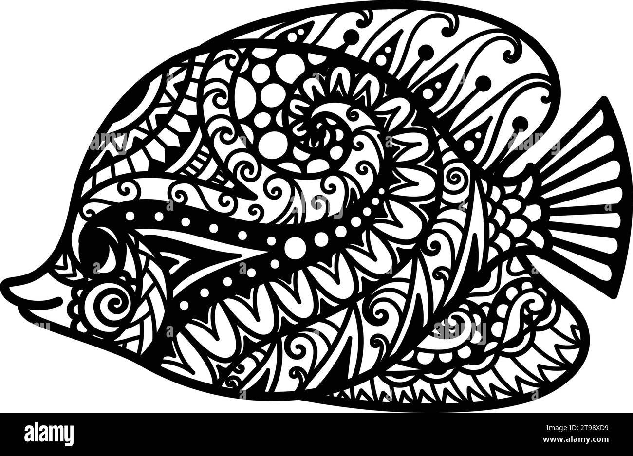 Boho fish isolated. Vector illustration Stock Vector Image & Art - Alamy