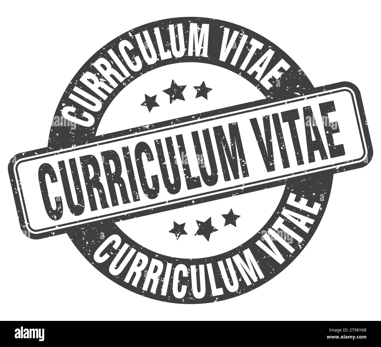 curriculum vitae stamp. curriculum vitae sign. round grunge label Stock ...