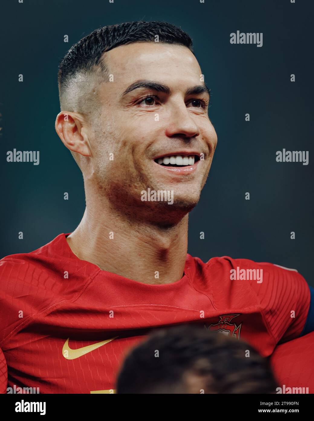 Cristiano Ronaldo during UEFA Euro 2024 qualifying game between